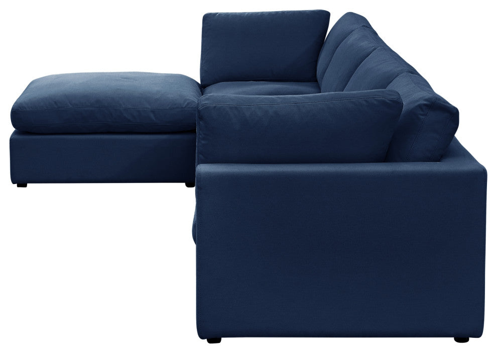 Rustic Manor Aranza Sofas Upholstered, Linen, Navy