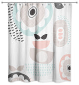 Mid Mod Pastels Shower Curtain