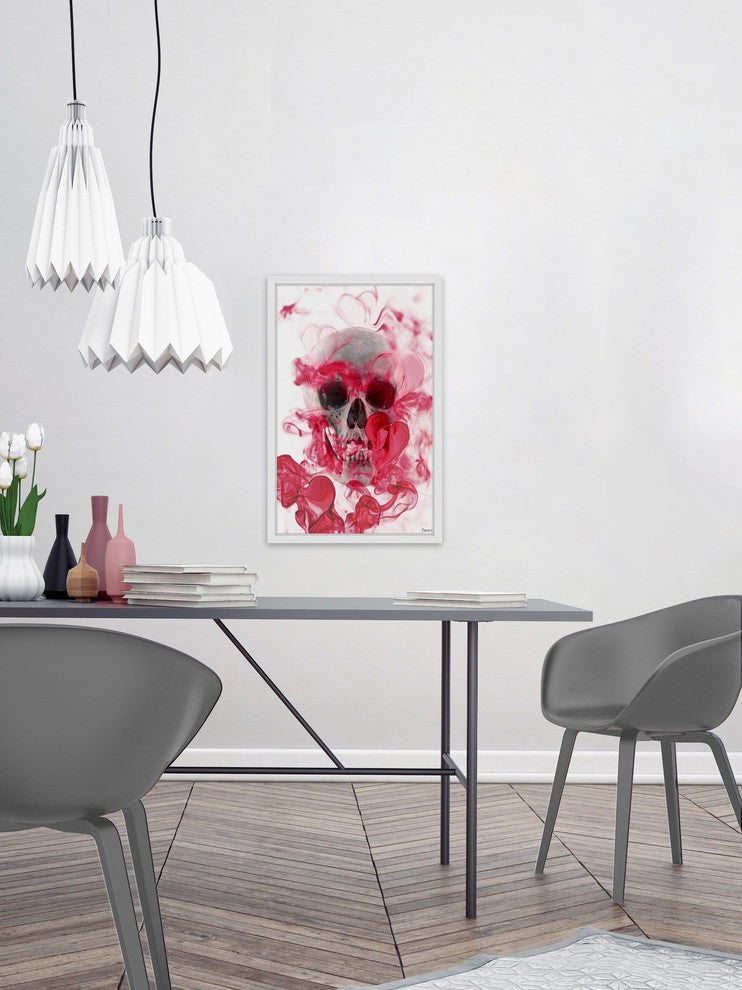 "Skull 2" Framed Painting Print, 12"x18"