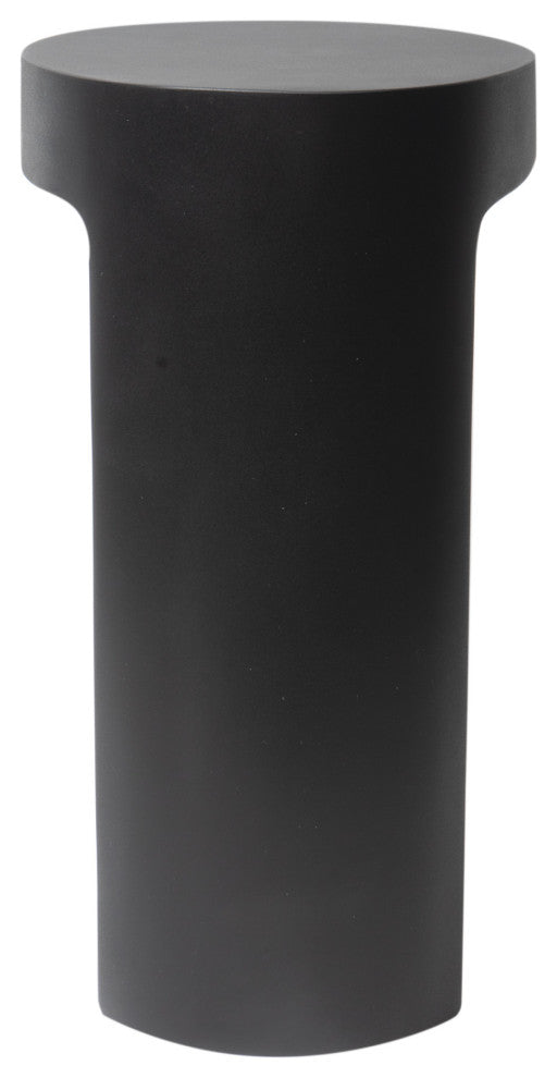 ALFI brand ABST66BM Black Matte Solid Surface Resin Bathroom/Shower Stool