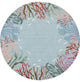 KAS Sonesta 2012 Blue Lagoon Area Rug, 7'6" Round
