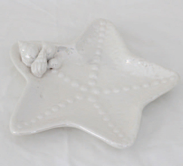 Sea Star Dish With Seashell Details