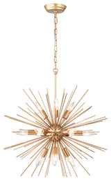 Polly 12-Light Shiny Bronze Sputnik Sphere Chandelier
