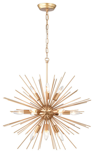 Polly 12-Light Shiny Bronze Sputnik Sphere Chandelier