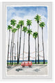 "Beneath the Palm Trees" Framed Painting Print, 16x24