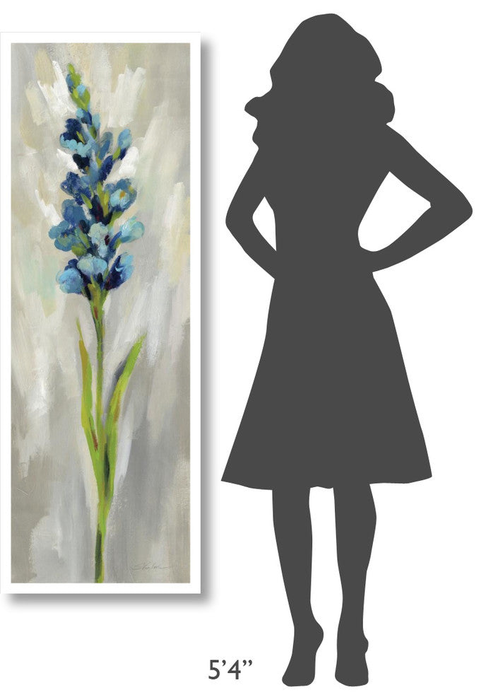 "Single Stem Flower I Crop" Digital Paper Print by Silvia Vassileva, 20"x56"