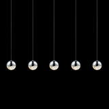 Sonneman 2921-LRG Grapes 5 Light 38\"W LED Suspension Linear - Polished Chrome