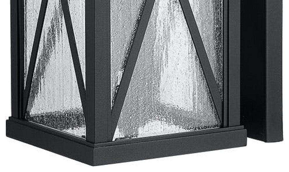 1 Light Cross Design Outdoor Wall lantern in Black