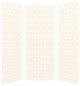 Transolid SaraMar 36in X 36in X 96in Glue to Wall 3-Piece Shower Wall Kit, White