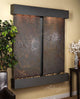 Cottonwood Falls Water Fountain, Multi-Color Slate, Blackened Copper, Square