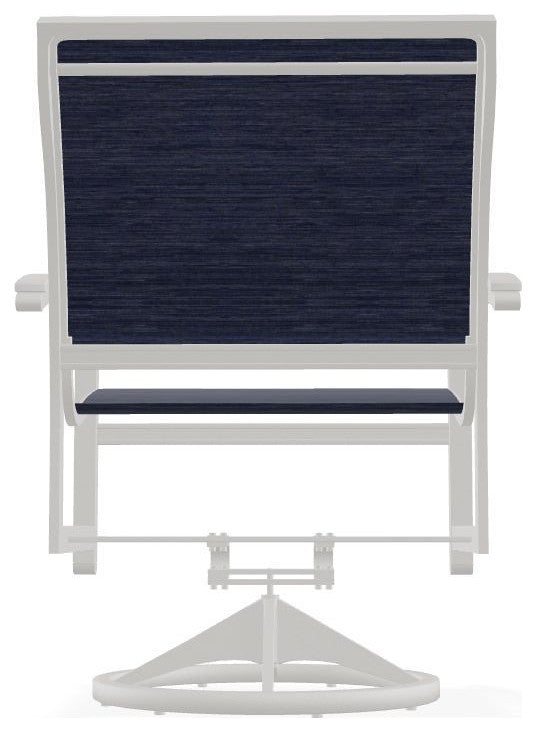 Bazza Sling Outdoor Swivel Rocker, Collect Indigo/Snow