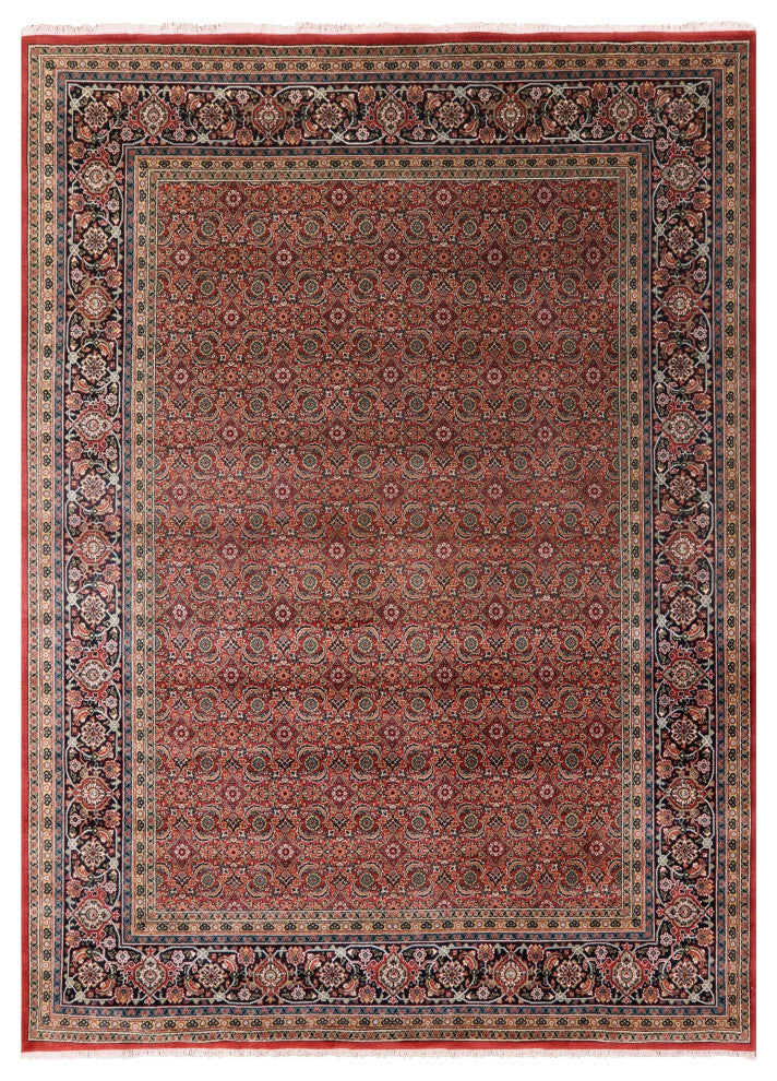 9' 0" X 12' 1" Persian Hill Herati Handmade Wool Rug - Q13161