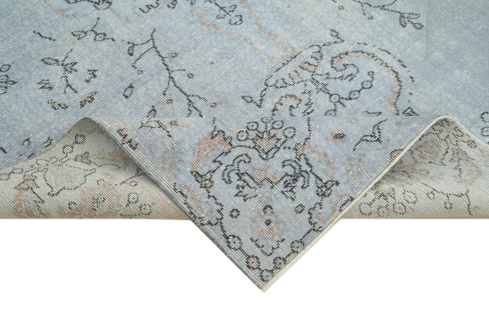 Rug N Carpet - Hand-knotted Anatolian 5' 5" x 9' 3" Rustic Overdyed Area Rug