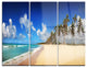 "Tropical Exotic Beach" Photography Metal Wall Art, 3 Panels, 36"x28"