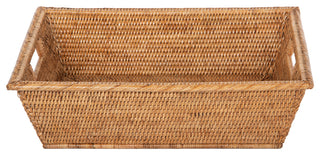 La Jolla Rectangular Multi Purpose Shelf, Storage Basket, Large, Honey-Brown