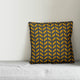 Tire Track Pattern, Yellow Throw Pillow Cover, 20"x20"