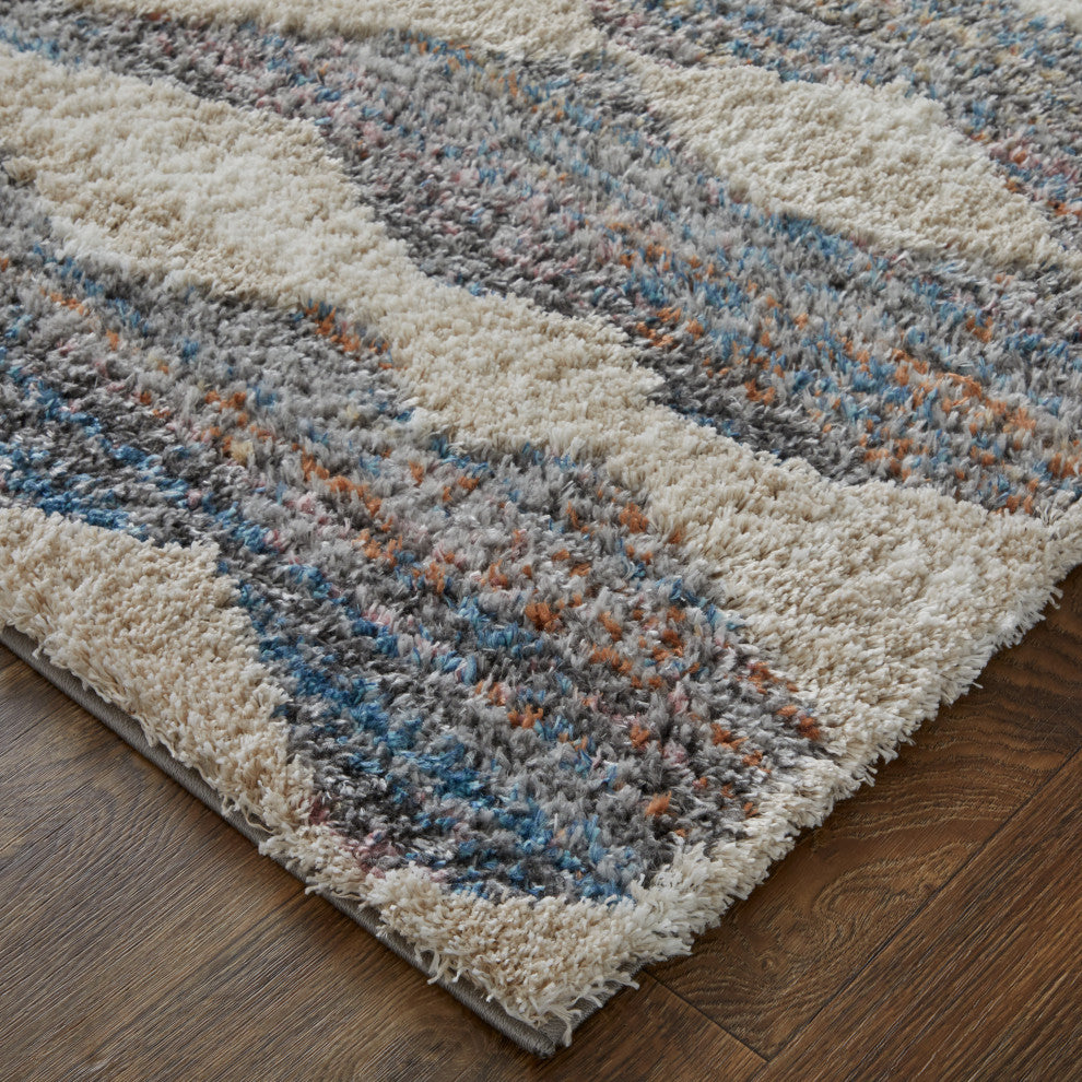 Weave & Wander Caide Contemporary Rug, Gray/Multi, 4'x6'