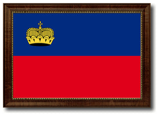 Liechtenstein Country Flag Canvas Print, 15"x21"
