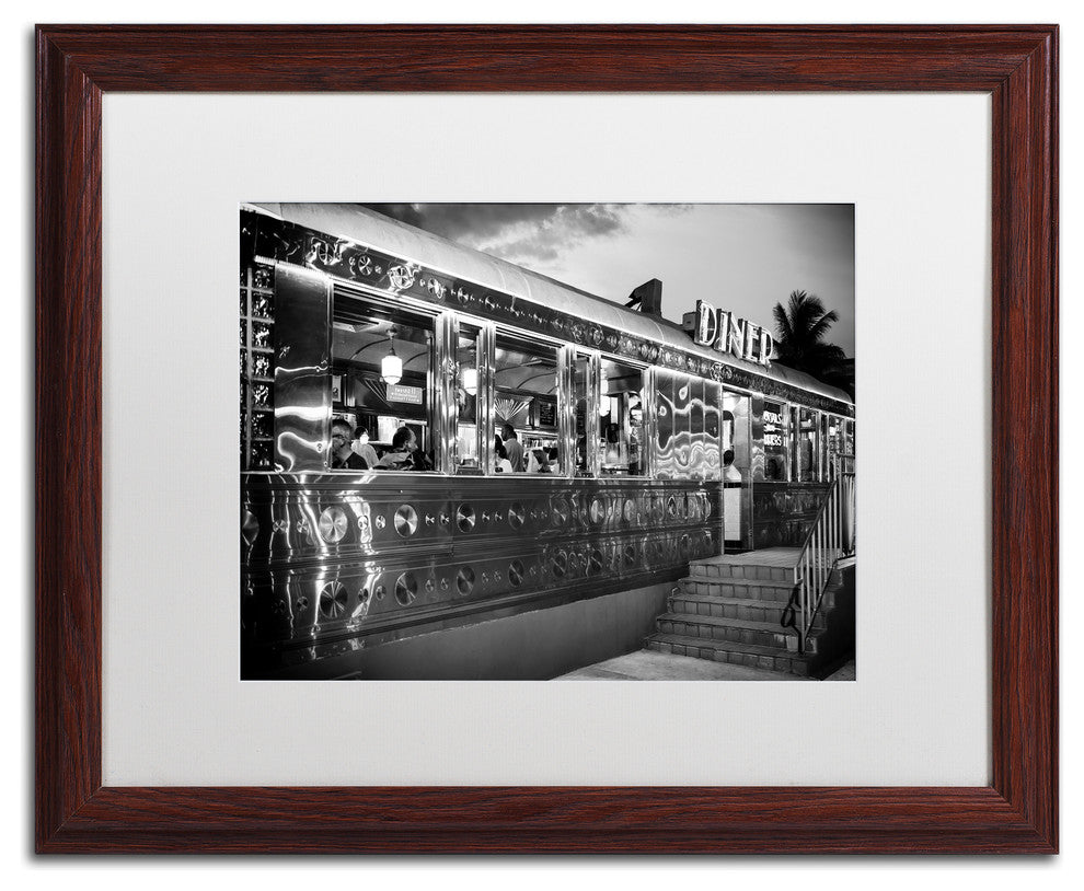 Philippe Hugonnard ''US Diner'' Matted Framed Art, 16x20