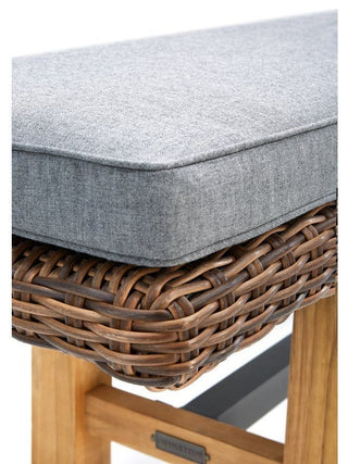 Truss Dining Bench, Natural Teak