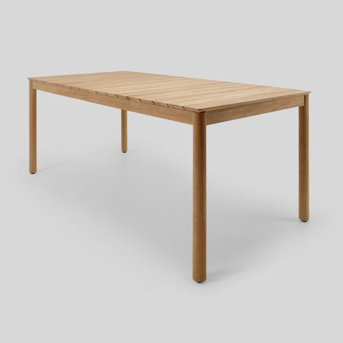 Modern Rectangular Teak Outdoor Dining Table