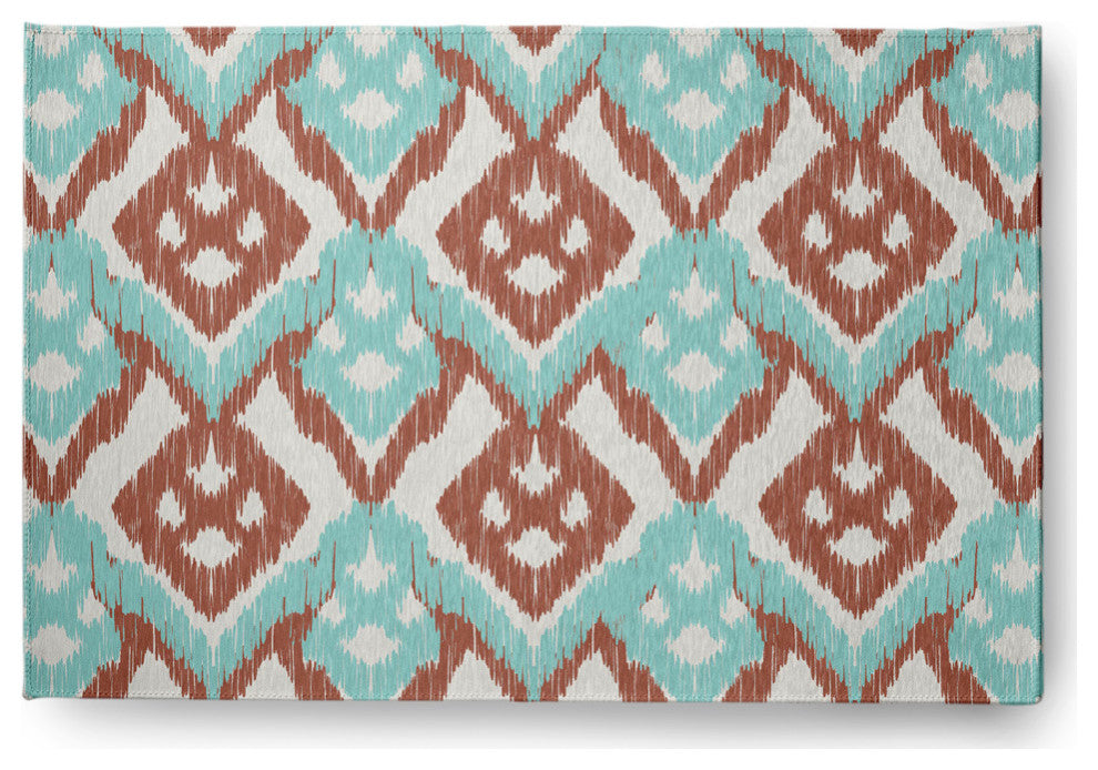Hipster Spring Chenille Rug, Light Blue, 4'x6'