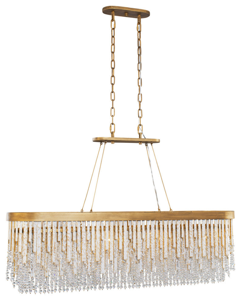 Lafayette 6-Lt Linear Pendant - Havana Gold