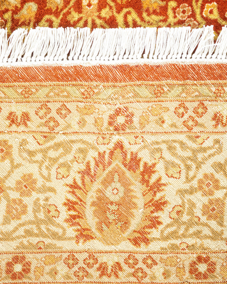 Mogul, One-of-a-Kind Hand-Knotted Area Rug Orange, 6'' 1" x 6'' 1"