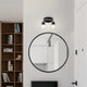 2-Light Black and Brushed Nickel Finish Vanity Lights With Clear Glass Shades