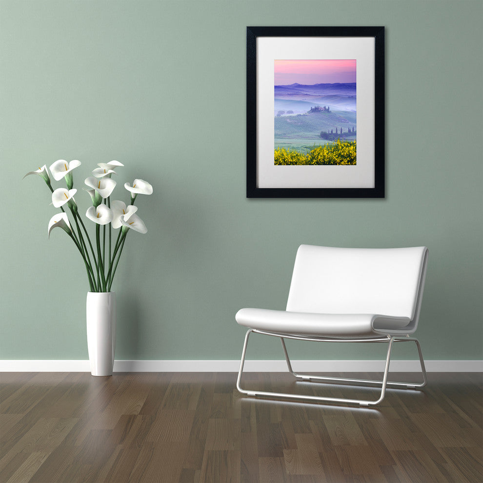 Michael Blanchette 'Dawn over Belvedere' Art, Black Frame, White Mat, 20x16