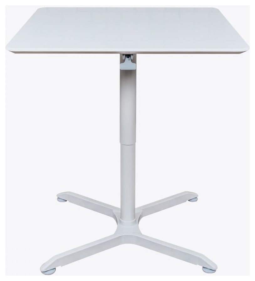 36" Pneumatic Height Adjustable Square Cafe Table