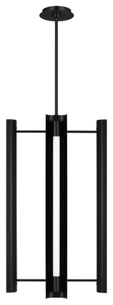 Carson Four Light Pendant, Midnight Black