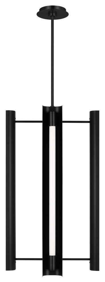 Carson Four Light Pendant, Midnight Black