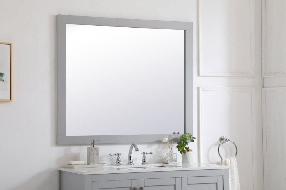 Anderson Rectangle Vanity Mirror, 42", Gray