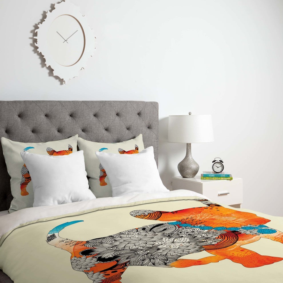 Deny Designs Iveta Abolina Puppy Frenchie Duvet Cover - Lightweight