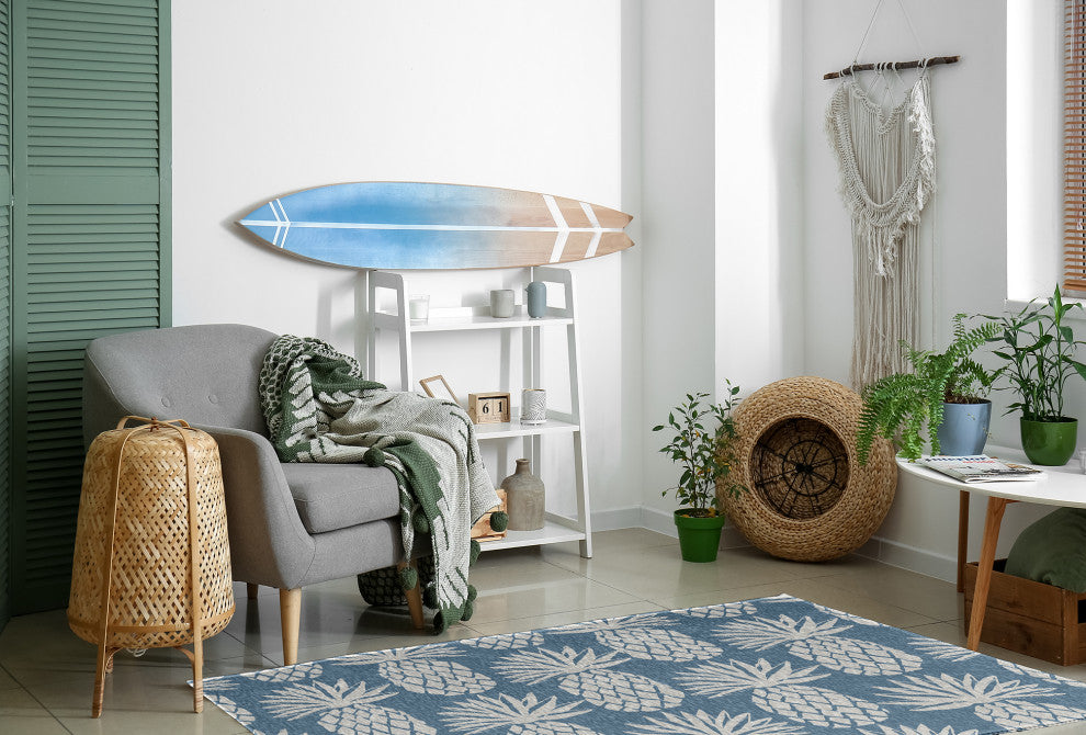 Pineapple Pattern Chenille Rug