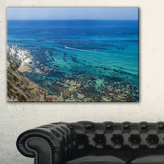 "White Tip Agrigento in Sicily Italy" Landscape Wall Art, 1 Panel, 60"x28"