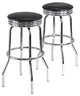 Summit Swivel Stools With Faux Leather, Set of 2