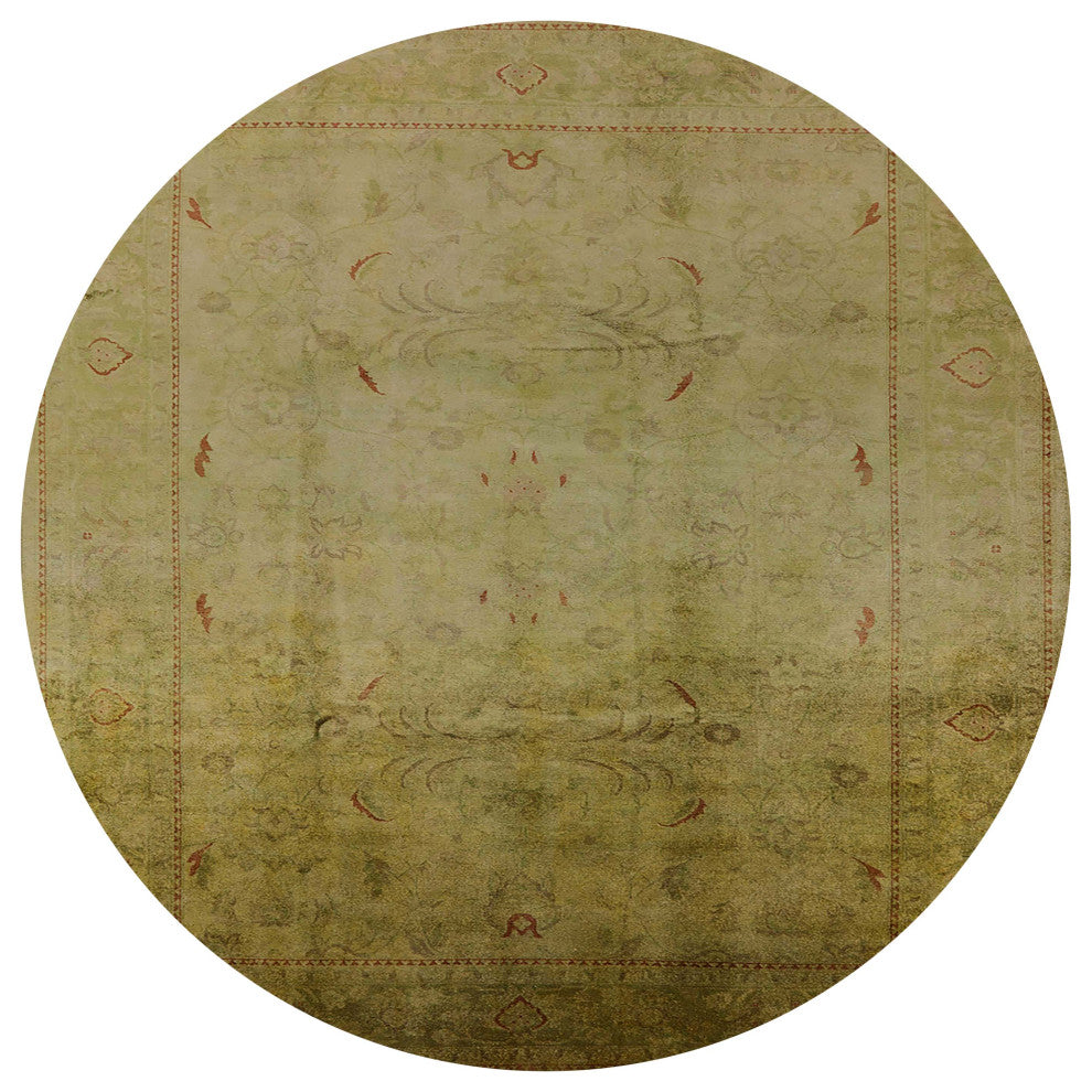 Ahgly Company Indoor Round Mid-Century Modern Area Rugs, 8' Round