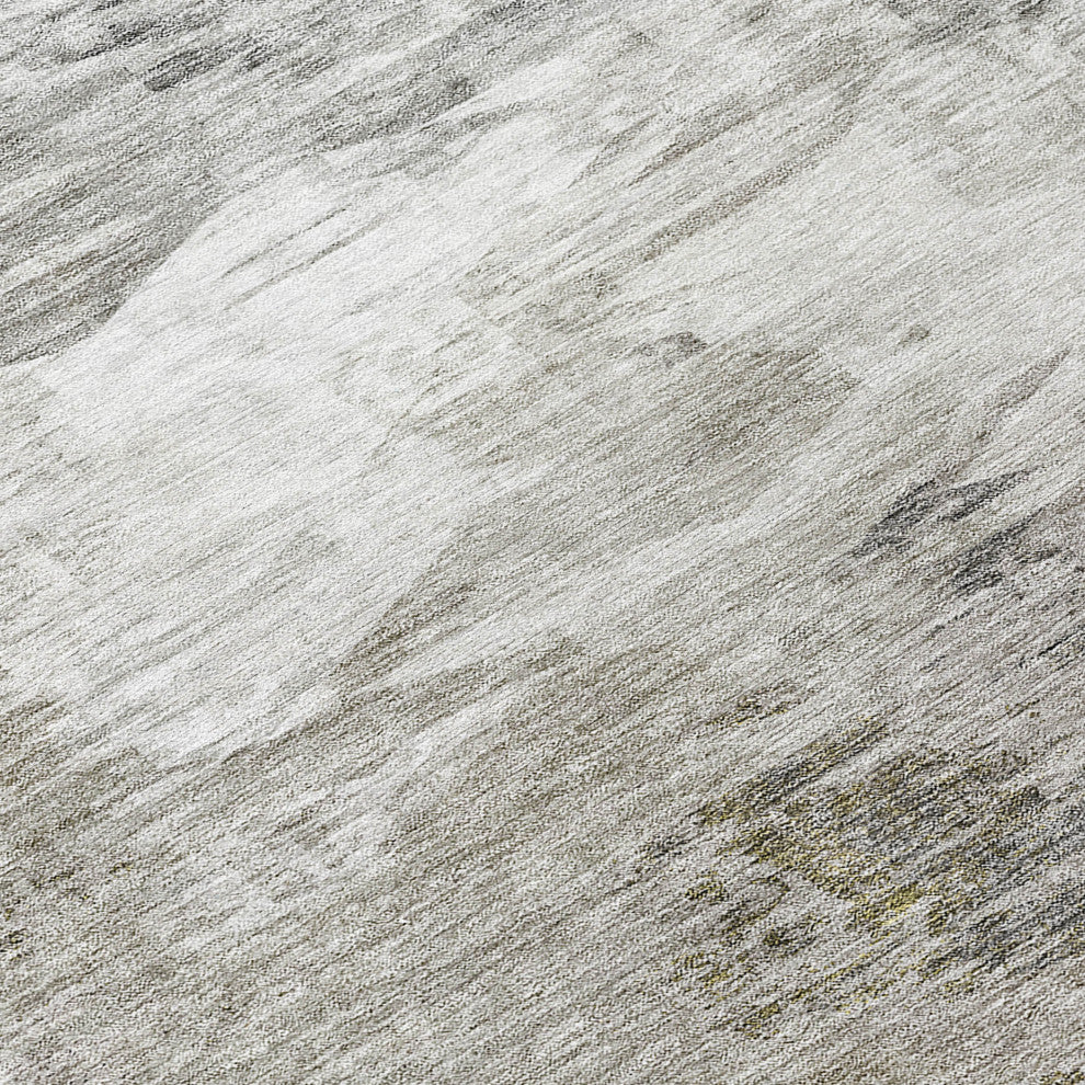 Machine Washable Indoor/Outdoor Chantille ACN597 Beige 2'6" x 3'10" Rug