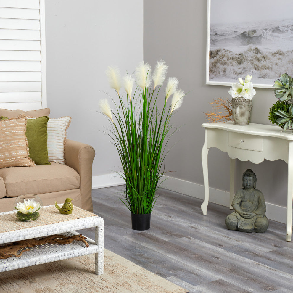 4.5 ft. Plume Grass Artificial Plant