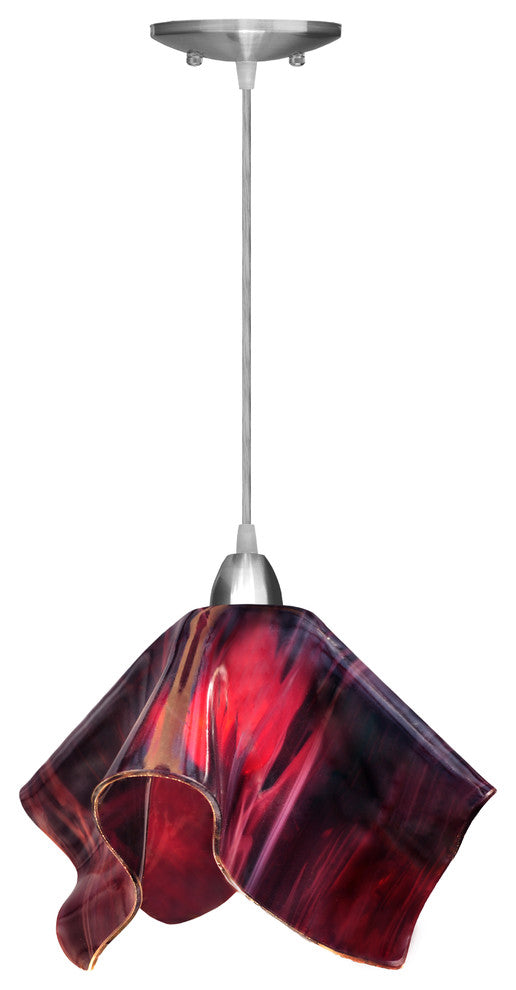 Jezebel Radiance Flame Large Pendant, Plum