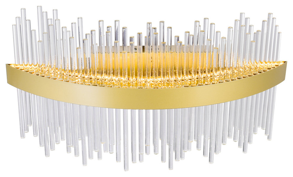 Genevieve LED Wall Sconce With Medallion Gold Finish