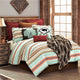 Turquoise Serape Comforter Set, Full