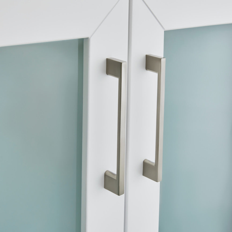 Vanity Art Single Vanity Set With Ceramic Top, 30", White, Standard Mirror