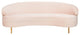 Safavieh Couture Primrose Curved Sofa, Light Pink