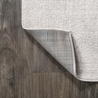 Haze Solid Low-Pile Runner Rug, Ivory, 3 X 5