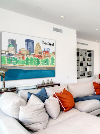 "Old Montreal" Painting Print on Wrapped Canvas