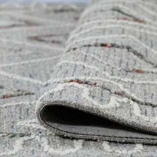 Berlin Tania Area Rug, Light Gray, 5' x 8', Geometric