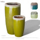 Tall Round Pot Lg  Reef/Lime 18X35.5"H